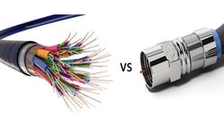 Fiber Optic vs Coaxial Cable.