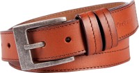 Fastrack Men Casual Brown Genuine Leather, Metal Belt