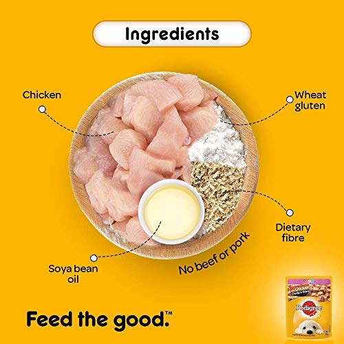 Review Pedigree Puppy Dog Food, Chicken Chunks in Gravy, 70 g (Pack of 15)