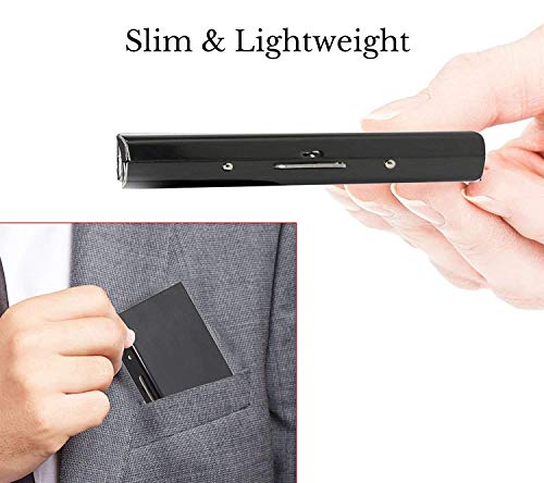 Review Storite 6 Slots RFID Blocking Metal Credit Card Holder Wallet for Men & Women(Shiny Black,9.5 x 6.5 x 1.3 cm )