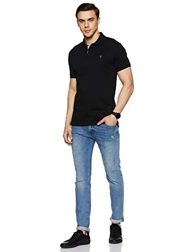 Review Van Heusen Athleisure Men's Solid Regular Fit Polo