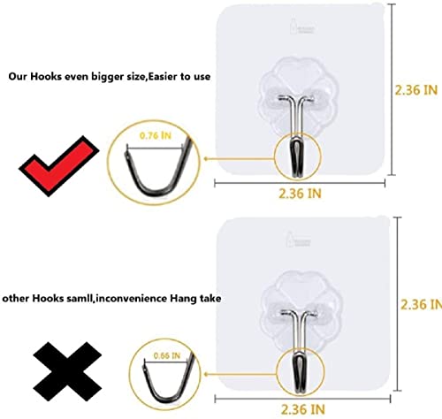 Review Jialto Adhesive Hooks Kitchen Wall Hooks-Heavy Duty 13.2lb(Max) Nail Free Sticky Hangers with Stainless Hooks Reusable Utility Towel Bath Ceiling Hooks-10 pcs