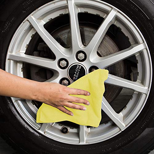 Review SOFTSPUN Microfiber Cloth - 10 pcs - 40x40 cms - 340 GSM Multi-Color - Thick Lint & Streak-Free Multipurpose Cloths - Automotive Microfibre Towels for Car Bike Cleaning Polishing Washing & Detailing