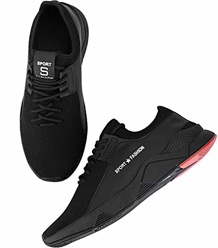 Review TYING Men's Trendy & Stylish (9273) Black & Sports Sneakers Running Shoes