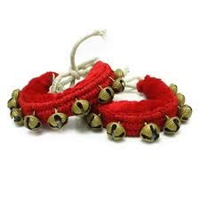 Review UAPAN Brass Ghungroo Anklets Bells (1 Line Pad, Red, Pair)