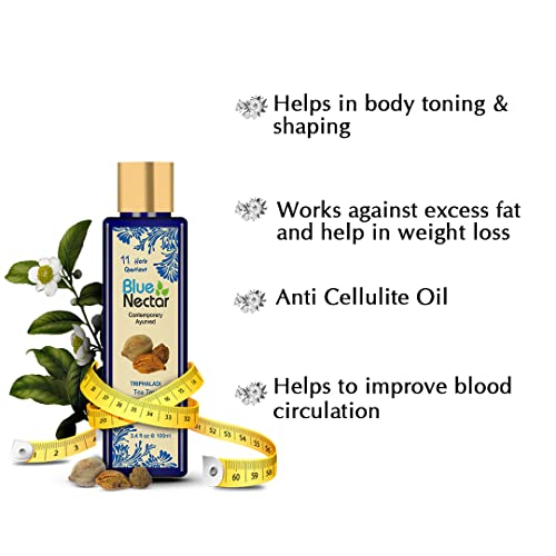Review Blue Nectar Ayurvedic Anti Cellulite Oil and Ayurvedic Slimming Oil for burning fat, weight loss and firmer skin