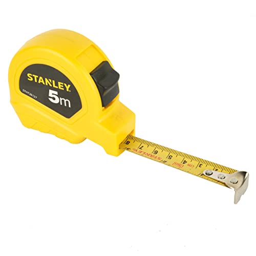 Review STANLEY STHT36127-812 5 Meter Plastic Short Measuring Tape (5m), Limited Lifetime Warranty (Yellow)