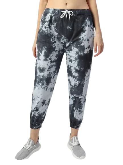 Review GRECIILOOKS Women's Tie-Dye Joggers Strechable Pants Treggings|Slim Fit Casual Joggers for Women|Straight Relaxed Fit Trousers|Gym Capri Pants for Women Running Track