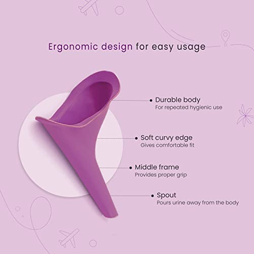 Review PEE BUDDY Reusable Portable Stand and Pee Urination Device for Women - Pack of 1 | Portable, Leak-proof and Zero Spillage | Ideal for Public Toilets, Travel, Camping, Hiking and Outdoor Activities
