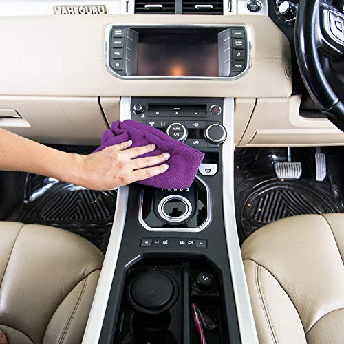 Review SOFTSPUN Microfiber Cloth - 10 pcs - 40x40 cms - 340 GSM Multi-Color - Thick Lint & Streak-Free Multipurpose Cloths - Automotive Microfibre Towels for Car Bike Cleaning Polishing Washing & Detailing