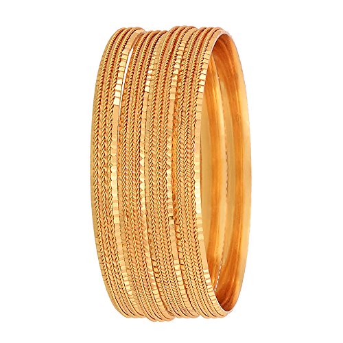 Review ZENEME Gold Plated Bangles for Women's & Girl's