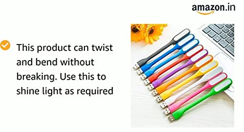 Review E-COSMOS Portable Flexible USB LED Light Lamp, Multicolour, Small (USB-LED-LAMP)