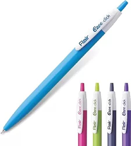 Review FLAIR Ezee-Click Ball Pens Jar, 25 Pens