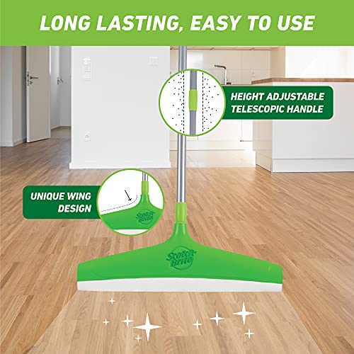 Review Scotch-Brite Plastic Floor Squeegee Wiper -with telescopic handle (Green/Silver)