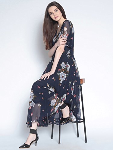 Review RARE Women's Georgette A-Line Midi Dress