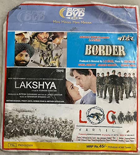 Review Border / Lakshya / LOC Kargil (3 In 1 Combo DVD)
