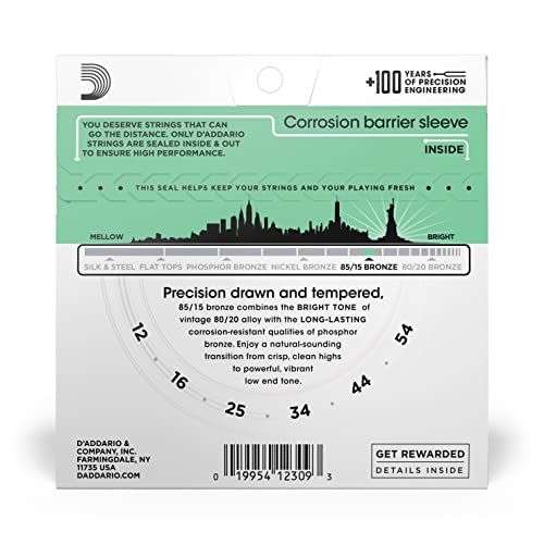 Review D'Addario EZ920 85/15 Bronze Medium Light Acoustic Guitar Strings