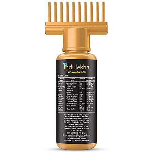 Review Indulekha Bringha Oil, Reduces Hair Fall And Grows New Hair, 100% Ayurvedic Oil, 100 ml