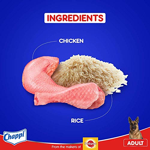 Review Chappi Adult Dry Dog Food, Chicken & Rice, 3kg Pack