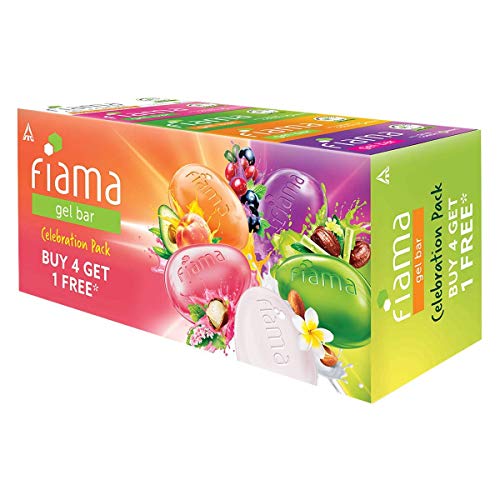 Review Fiama Gel Bar Celebration Pack with 5 unique Gel Bars, with skin conditioners for moisturized skin, 125g soap (Buy 4 get 1 Free)