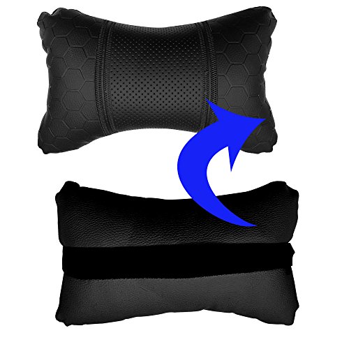 Review Adroitz Neck Cushion (Black, Pack of 2) Material: Faux Leather