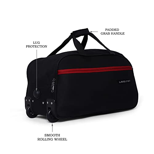 Review Lavie Sport Cabin Size 53 cms Lino Wheel Duffel Bag for Travel | Luggage Bag | Travel Bag