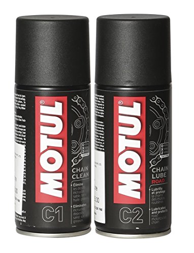 Review Motul Combo of C2 Chain Lube (150 ml) and C1 Chain Clean for All Bikes (150 ml) (LBCH001)