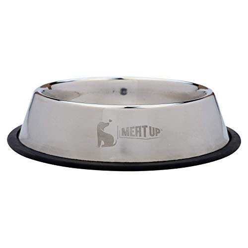 Review Meat Up Stainless Steel Dog Feeding Bowl, Medium - 700ml (Buy 1 Get 1 Free)