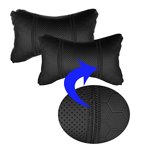 Review Adroitz Neck Cushion (Black, Pack of 2) Material: Faux Leather